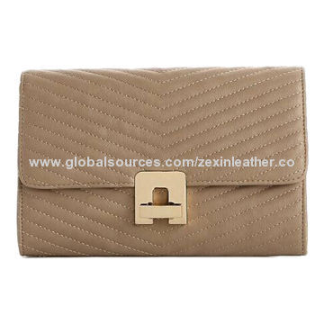 Quilted Turn Lock Clutch