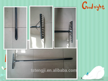 steel rakes with metal handle
