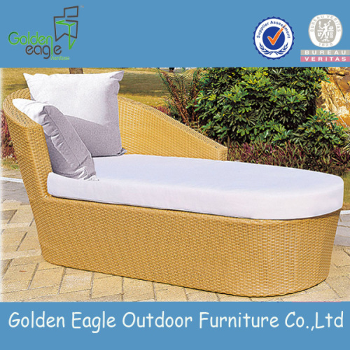 Elegant ochiq quyoshli rattan quyoshli bog 'sunbed