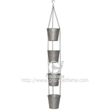 outdoor garden hanging planter with chain