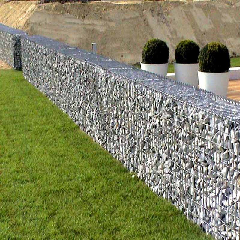 Welded Gabion Baskets as Garden Wall for Garden Decoration Gabion box for Feature wall