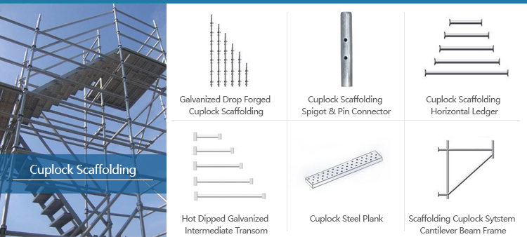 cheap Cuplock Scaffold high rise working platform adjustable hdg cuplock scaffolding material manufacturer specification