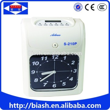 analogue card punch date time stamp attendance machine/date time stamp time attendance