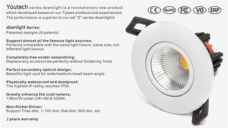 Pinhole led downlight