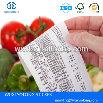 top quality color coding thermal paper roll printing printings