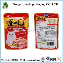 Resealable aluminium foil custom packaging plastic bags for pet food