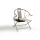 Modern simple stainless steel folding chair