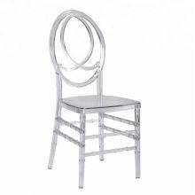 Transparent Crystal Resin Acrylic Round Back Wedding Chair