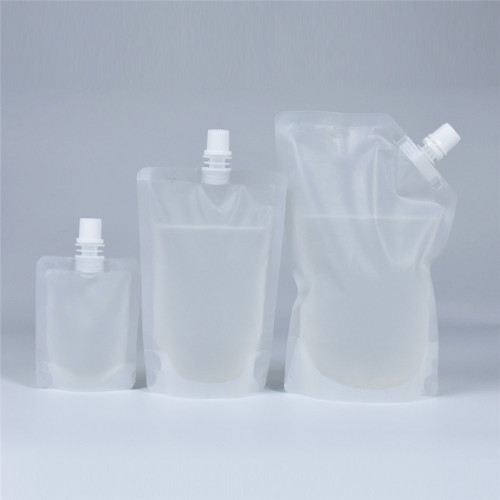 PCR Clear Disponibel Bottle Shape Juice Pouch