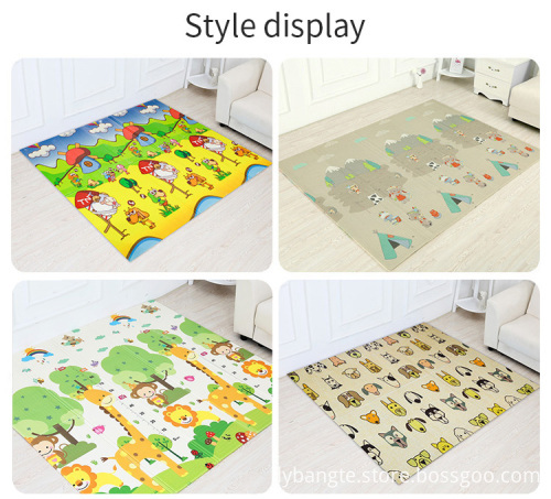 Round Soft Cotton Baby Crawling floor carpet Washable