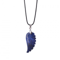 Angel Wing Crystal Pendant Necklaces Adjustable Rope Reiki Healing Stone Natural Gemstone Necklace for Women Men