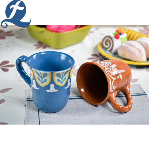 Partihandel Färgglada Handmålning Tea Cup Med Handtag