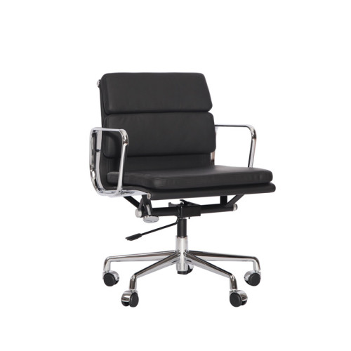 Moderne Eames softpad lederen managementstoel