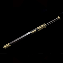 Qin Dynasty Emperor Sword Made of High-Quality Purple Sandalwood with a Scabbard and a Steel Sword Body