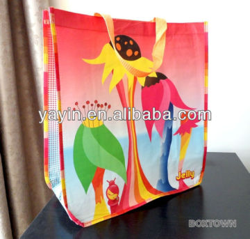 Print pp woven shopping bag