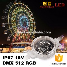 programmable dmx512 DC15V waterproof for outdoor decorate 3535smd led pixel poi