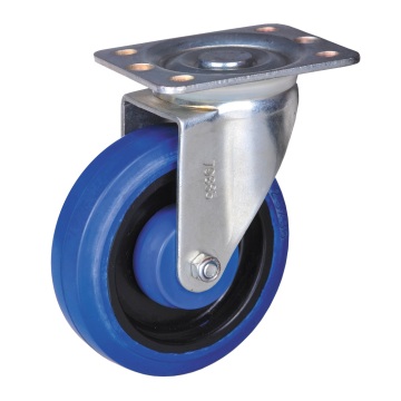 150mm swivel caster with rubber wheel