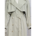 Windproof Female Long Sleeve Trench Coat For Spring