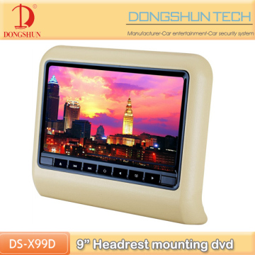 Digital 9 inch car headrest dvd player USB MP4
