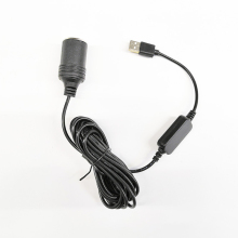 12V Car Cigarette Lighter Socket Adapter - USB 5V to 12V Converter Cable