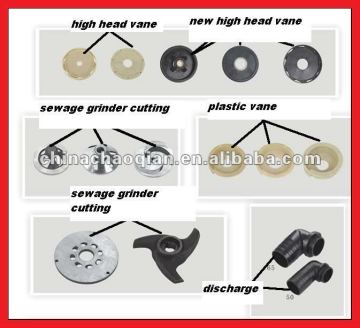 submersible pump part vane plastic vane