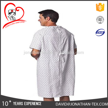 High quality 100%cotton Patient Gown Hospital Gown
