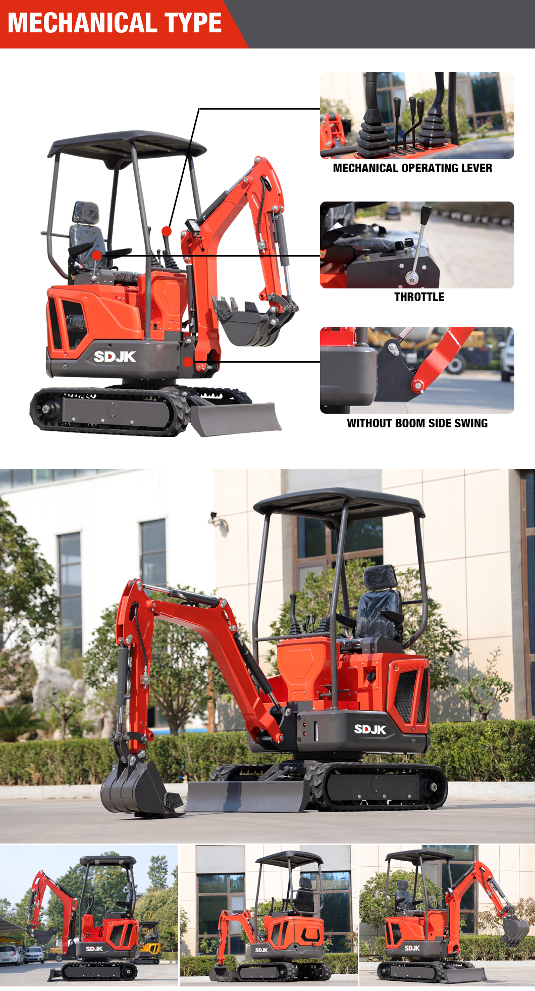 1 Ton Kubota Engine Mini Excavator With Free Shipping And Epa/euro 5 ...