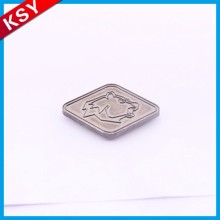 New Product Large Supply Designer Brand Name Metal Sewing Label Tags For Clothing
