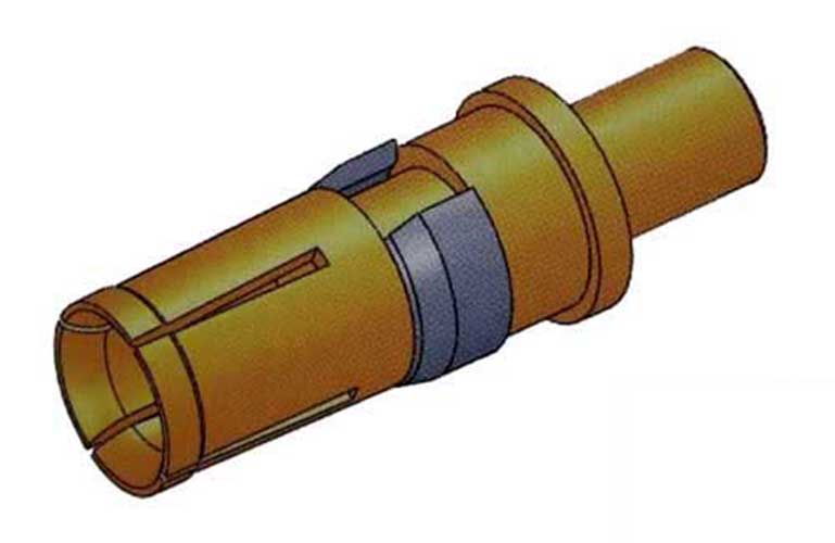 Connecteur d'alimentation coaxial femelle D-Sub Contact droit