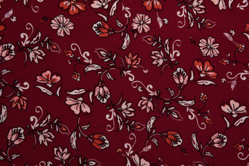 Wholesale Dark Red Background Printed Fabrics