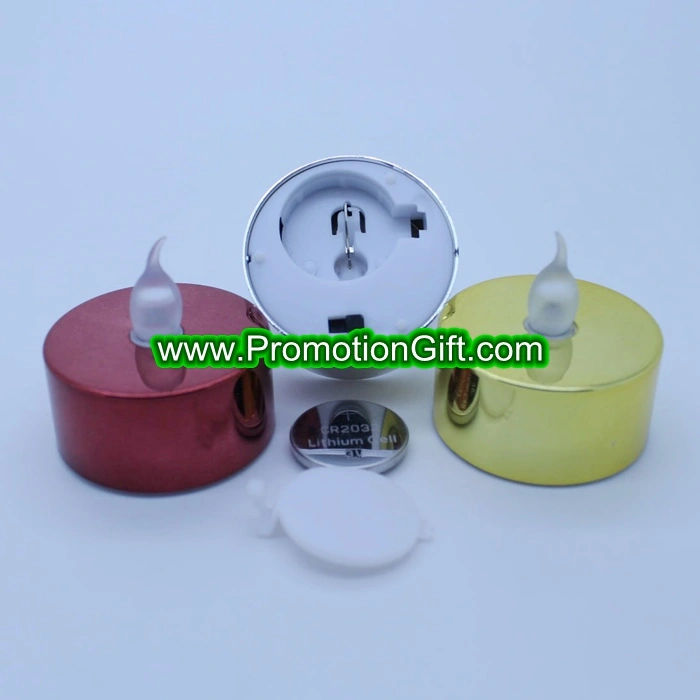 Battery Plated LED Flameless Tealight Candle