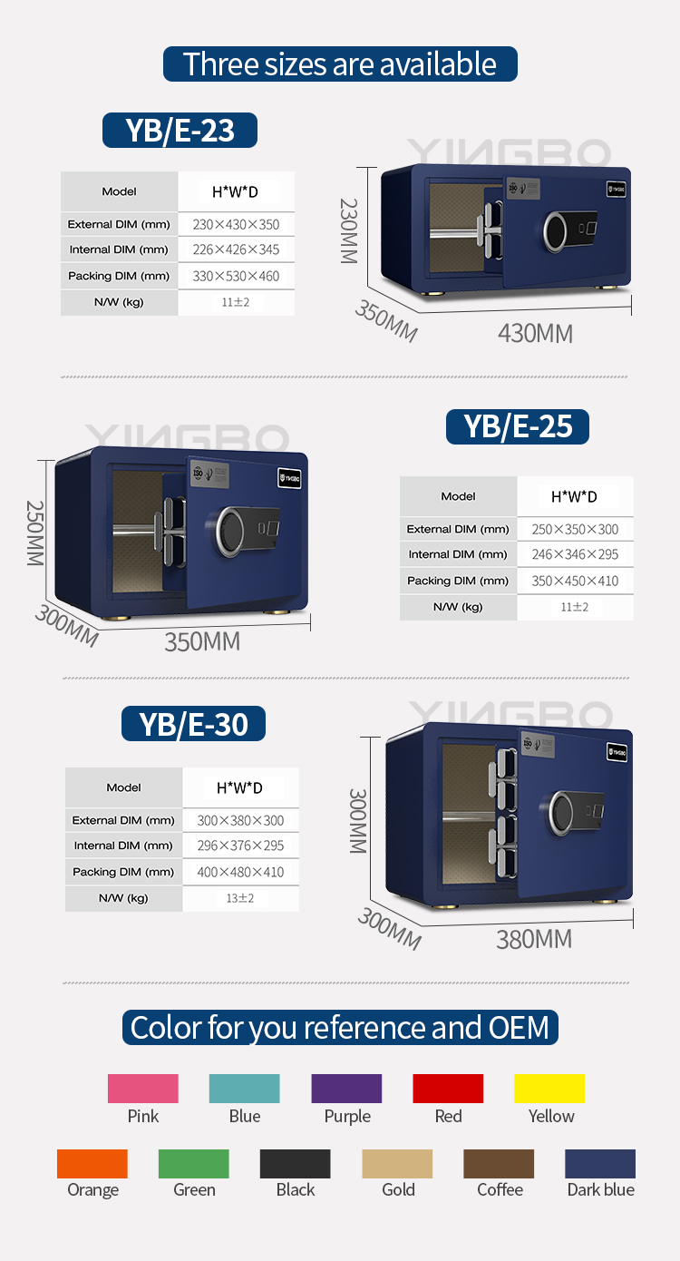 modern fingerprint safes