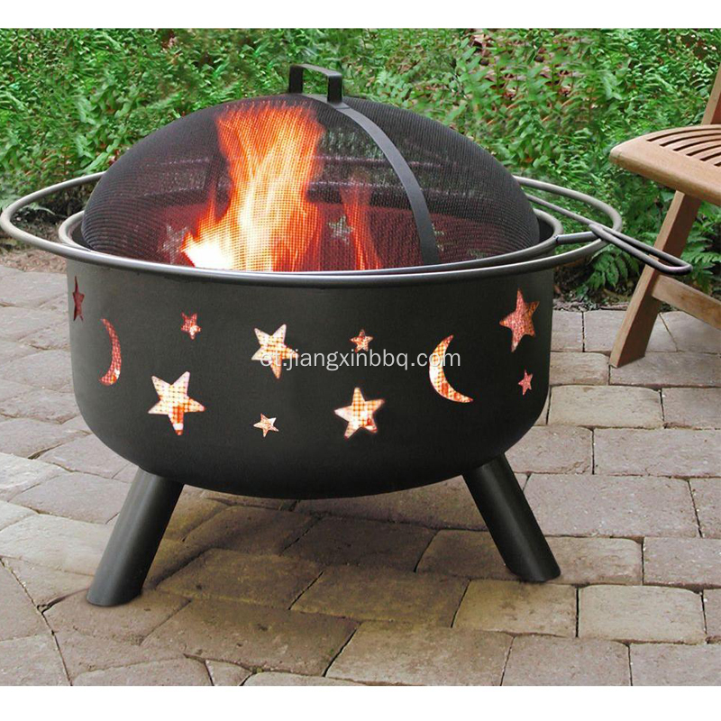 24 tolli Sky Stars and Moons Fire Pit