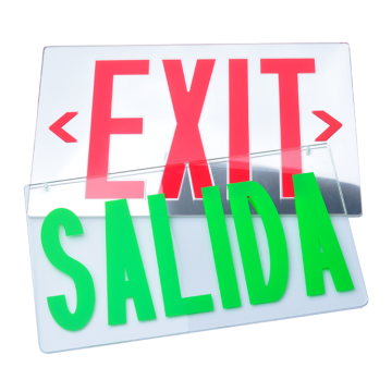 White Or Mirror Acrylic Exit Sign