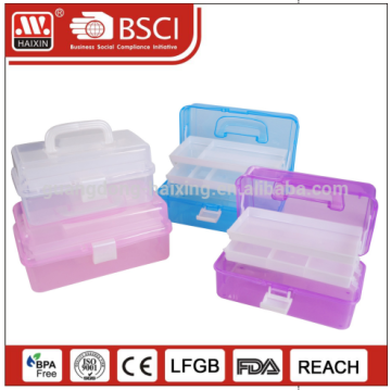 plastic storage case with handle/storage box with printing