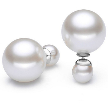 Double-faced Pearl Double Pearl Beads Stud Earring