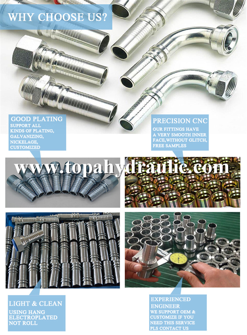 Popular brands Chrome Plate hydraulic hose connectors