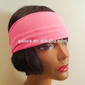 red plain satin fabric headbands