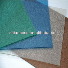 polycarbonate shelter plastic board/recycled pc solid emboassed sheet