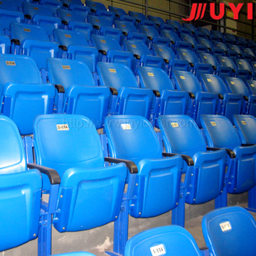 BLM-4651 UV stadium chair UV plastic stadium chair fabric vip seating blow molded plastic stadium chair