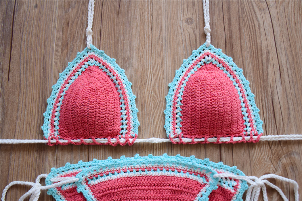  New Trendy Women Handmade Crochet Swimwear Sexy Bikini