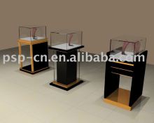 wooden necklace display