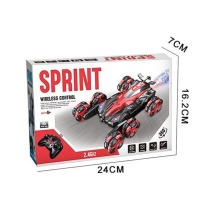 6-Wheel Flip RC Stunt Car with 9 Channels and Light