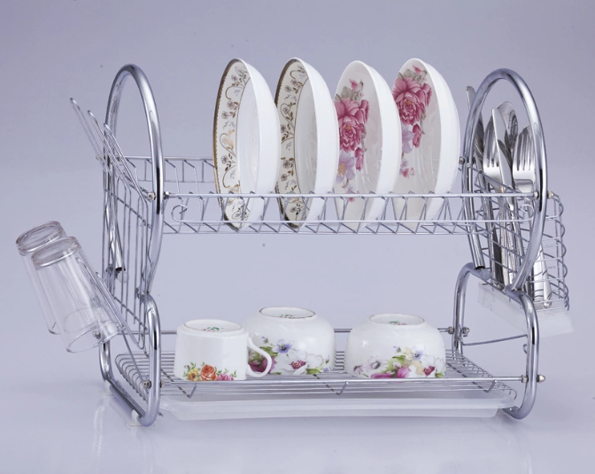 Dish Rack kasama ang may-hawak ng tasa