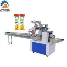 Automatic Flow Pillow Packing Machine for Chocolate/Lollipop/Candy Snack Food Packaging