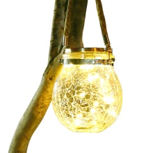 Outdoor Solar Cracked Glass Garden Lamp