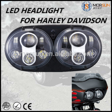 45w harley led headlight harley DOT daul headlight round harley headlight harley 5.75 inch led headlights