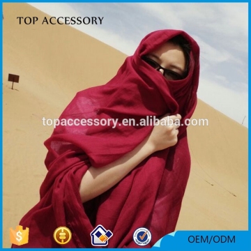 Ethnic Ecru Voile Scarf Cotton Wrap and Scarf