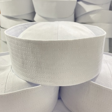 Custom Design High Quality White Embroidered Sailor Hat for Adults