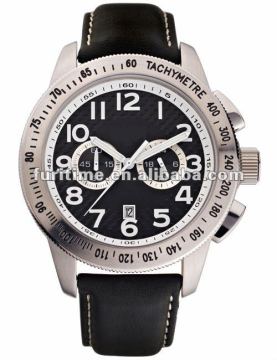 stainless steel diving watch,20 ATM diving watch,leather strap watch,watch strap